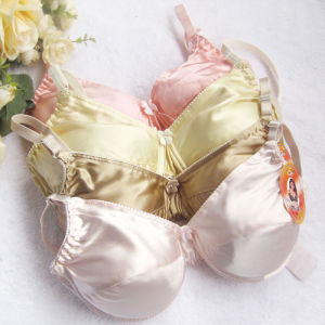 White Dish Price Ultra-Thin Cotton Pad Silk Bra 100% Mulberry Silk Intimates Womens Summer Thin Nipple Coverage Breathable Bra