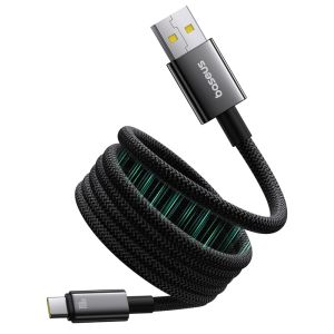 BASEUS | Baseus USB Type C Magnet Cable For Huawei Xiaomi Samsung Super Charge 100W Fast Charging USB C Charger Data Cable Wire Cord