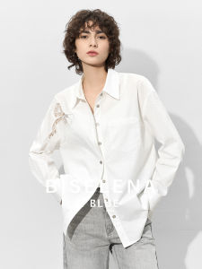 BEIQIANI | French Lace Embroidered Casual Shirt