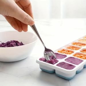 14grid Silicone Ice Cube Maker Tray Ice Maker Mold Easy-Release Tray