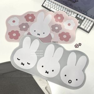 Kawaii Miffy Cute Mouse Pad Cartoon Computer Desk Pad Office Keyboard Pad Student Desk Pad Gift Toy for Girl