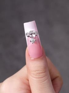 Bộ 10 Món Trang Trí Móng Tay 3D Hình Hành Tinh Sao Thổ Hợp Kim Pha Lê Lấp Lánh Cao Cấp Dùng Trang Trí Làm Thủ Công Tự Làm