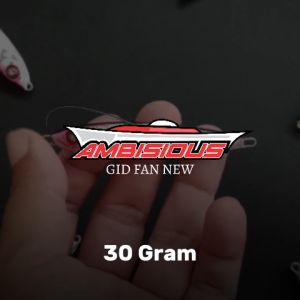 Umpan Metal Jig 30 Gram MONGKALO AMBISIOUS GID Zebra Glow In The Dark Metaljig Umpan Micro Jig 30g