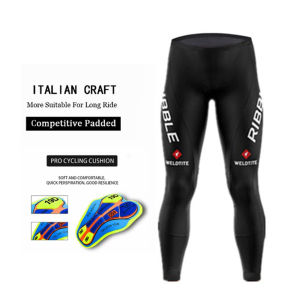 2024 Autumn Tights Trousers Bike MTB Pants with 19D Gel Mens Cycling Long Pants With Bib MTB Bicycle Cycle Padded Gel Pad