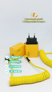 Charger Lilit Spiral 4IN1 Fast Charging 1.5 Meter Nylon mendukung 240W Pengisian Cepat Type C Pengisian Cepat Untuk HP Android Realme VIVO OPPO Infinix HUAWEI XIAOMI Samsung Cable Charger OL