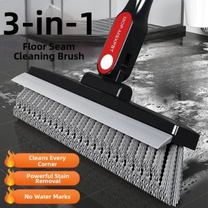 Long-Handle Bathroom Scrub Brush For Floor Gaps And Edges