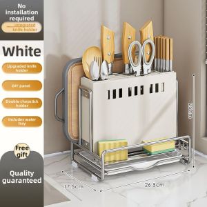 Multipurpose Utensil Storage Rack Stainless Steel