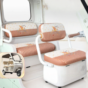 For Yadea CM12 Tricycle Seat Cover and Footmat Accessory