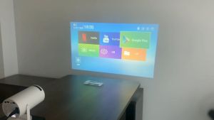 VIUIO HY300 Projector 8000 Lumen Video Netflix YouTube 180° rotation adjustment HP wireless projection Classroom Projector Android11.0 System U Disk Projector