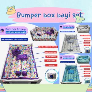Bumper Box Bayi Set & Pengaman Ranjang Bayi: Perlengkapan Tidur Bayi