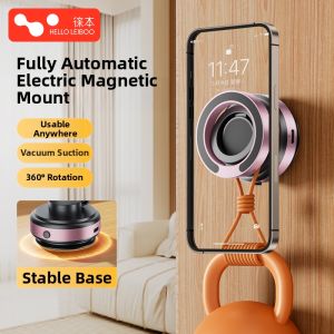 HELLOLEIBOO | Vacuum Magnetic Rotatable Phone Stand