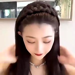 YOUJ Fashion Wide-brimmed Wig Braid Headband Fishbone Twist Hairband Headwear for Women Girls Headband Wig