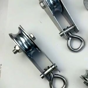 Ròng rọc đơn bằng thép mạ chống gỉ có vòng bi với nhiều kích thước cho khách lựa chọn