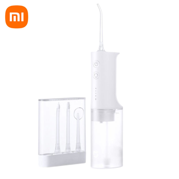 Xiaomi เครื่องขัดฟันพลังน้ำ ที่ล้างฟัน เครื่องล้างฟัน ไหมขัดฟันพลังน้ำ IPX7 กันน้ำ เครื่องทำความสะอาดฟัน Mijia Portable Oral Irrigator Dental Teeth Water Flosser