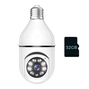 Camera Bóng Đèn Thông Minh Không Dây WiFi XVIM 3MP E27 Bảo Mật Trong Nhà Xoay 360 Độ Âm Thanh Hai Chiều Tầm Nhìn Ban Đêm Màu Sắc Đầy Đủ Phát Hiện Chuyển Động