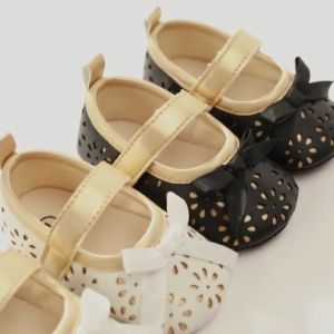 Newborn Baby Girls Shoes Infant Baby Shoes Anti-Slip Princess First Walker Baby Girl Shoes 0-18M