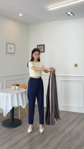 Fashion Trend Womens Basic Long Trouser Pants | Comfortable Straight Cut Pants | Versatile Fashion Essential Size 25-32 *HM254