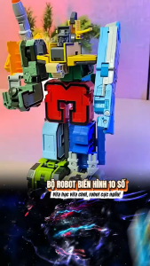 Bảng Chữ Cái Lắp Ghép Robot EASYKIDS Sáng Tạo Bộ 26 Chữ Cái Biến hình Robot