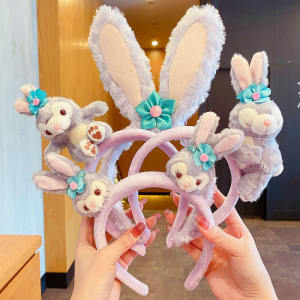 Disney การ์ตูน ตุ๊กตาผมคลิปเด็กวัยหัดเดิน Bunny Headband Face Washable อุปกรณ์เสริมผม Jinhua แหล่งกําเนิดสินค้า ฤดูร้อน 2022