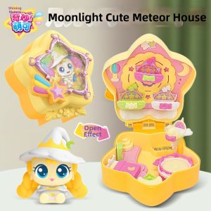 QIMIAOMENGKE | Mystical Moonlit Cottage Glittering Shooting Star 7 Official Season Children Girls Toy