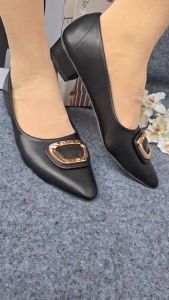 Sepatu Kerja Wanita Hak 3 Cm Terbaru/ Sepatu Pantofel Hills Sepatu Black