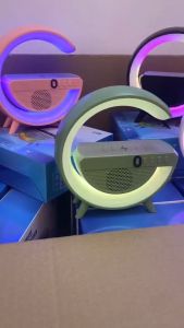 Varian terbaru Speaker Bluetooth G500 dilengkapi dengan pengisi daya ponsel Wireless dan Lampu LED RGB Night Light Desk Lamp portabel Bluetooth Speakers