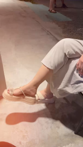 JULIA FILIO Ladies Wedges (JF26003) - COL: Black Beige - SIZE: 36/5-41/10 - CUTTING: a bit Wide