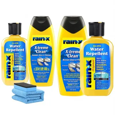Rain-X Original Glass Water Repellent Spray 16 FL OZ Enhances Visibility Apply Water Beading Technology for Car Windshield and Rear Window Waterproofing Treatment