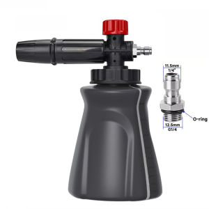 Car Wash Snow Foam Lance Foam Nozzle Foam Cannon Foam Generator for G1/4inch High Pressure Washer Visible Measurement Scale