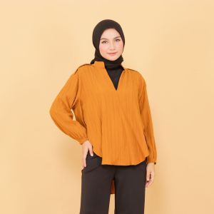PROMO LIVIA BLOUSE LADY CRUSH SIZE M-L-XL-XXL
