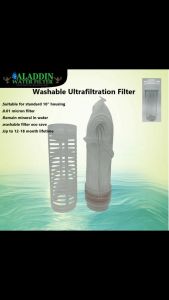Aladdin 10-Inch High-Quality Ultrafiltration Water Filter 0.01 Micron - Washable Durable Home Appliance Water Dispenser Replacement Part