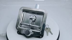 RV Yacht Door Lock with Key Stainless Steel Door Lock Latch for Boat RV Camper Vehicles Panel Latch Caravan Car Accessories