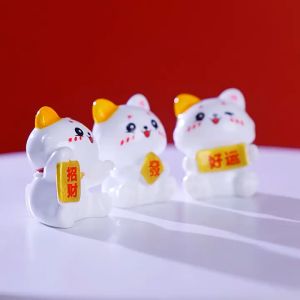 Miniature Mini for Succulent Terrarium Bonsai Cake Mini Cute Decor 招财猫 cute Fortune cat potted plant decoration