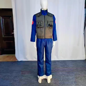 Hatake Kakashi Cosplay Costume Anime Naruto Konoha Ninja Uniform For Men Kakashi Mask and Glove Kunai set prop