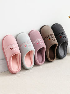 Dép Bông Lót Lông Cừu Mùa Đông 2025 Cho Nam Và Nữ Dép Đi Trong Nhà Đế Dày Chống Trượt Ấm Áp Thoải Mái Đế Bằng