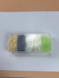 Bộ Mồi Mềm Mô Phỏng Sâu Bọ Nhiều Màu Sắc Topranc Có Hộp Đựng Lưới Dành Cho Câu Cá Hồi Nước Ngọt Và Cá Rô.