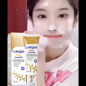 Sumifun Beauty 100G Collagen Moisturizing Face Wash Facial Foam Cleanser Sabun Cuci Muka / Brightening Moisturizing Sabun Wajah Sabun Pembersih Muka Pencerah Wajah Perawatan Wajah Dan Flek Hitam Anti Aging Wrinkles Smoothing Cleansing Pores Anti Jerawat