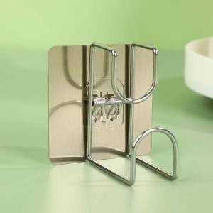 Móc Chậu Dán Tường Inox Dán Tường Treo Thau Chậu Khăn Quần Áo