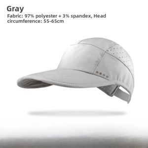 Sporty Foldable Running Marathon Hat UV Protection Breathable Quick Dry Ultra Light Outdoor Cap Duckbill Summer Sunshade