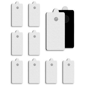 10/20/50Pcs Snap On TENS Electrode Pads Self Adhesive Replacement Massage Patches for EMS Muscle Stimulator Pain Relief Therapy