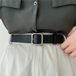 new fashion pin buckle solid belt girl student casual simple soft PU leather strap belt trouser belts women gifts