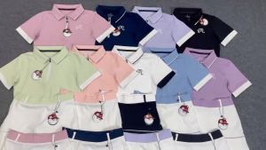 Set Bộ Váy Thể Thao Xếp Ly Và Áo Có Cổ Tay Ngắn M.albon Chơi Cầu lông Tennis Golf Vải Thun Cao Cấp - MB01