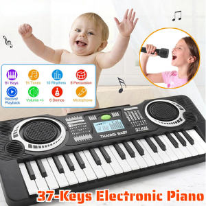 Simulation 37 Keys Electronic Piano Toy Portable Kid Learning Keyboard Music Enlightenment Toy Gift