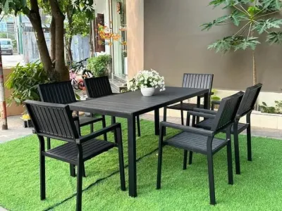 Bộ bàn ghế ngoài trời ( bộ 6 ghế 1 bàn)