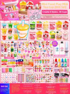 Girl DIY Mini Bubble Tea Toy Set