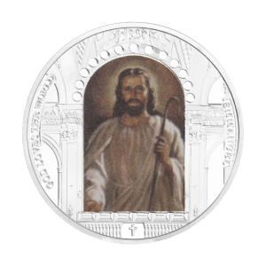 Jesus Pattern God Loves Silver Plated Souvenir Coin The World Last Dinner Jesus Collectible Coin Home Decoration