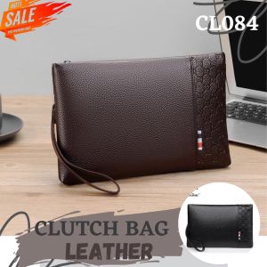 HANDBAG PRIA WANITA TAS TANGAN KULIT CLUTCH HAND BAG DISTRO BRANDED LEATHER IMPORT COWOK CEWEK MURAH GROSIR TERBARU - CL084