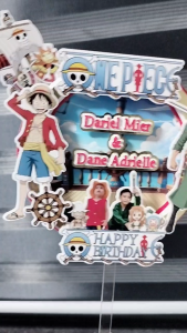 Customized/Personalized ONE PIECE 3D Cake Topper