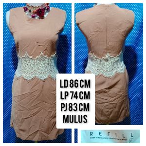 DRESS KUTUNG/SLEEVELESS BROWN (REFILL) 56