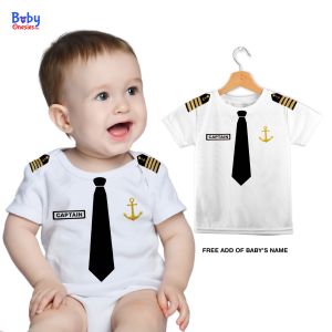 Baby Onesies PH Seaman Uniform Career Baby Onesie 0-12 months Newborn Baby Boy Girl Cotton Nautical Marine Bodysuit
